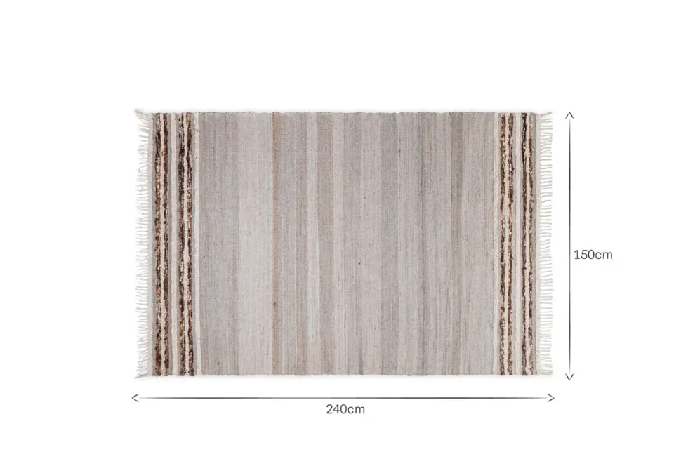 Aadita Jute & Wool Rug - Grey
