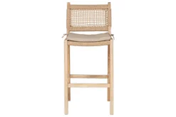 Aamani Mango Wood & Cord Counter Chair - Natural