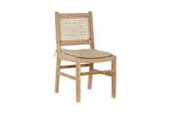 Aamani Mango Wood & Cord Dining Chair - Natural