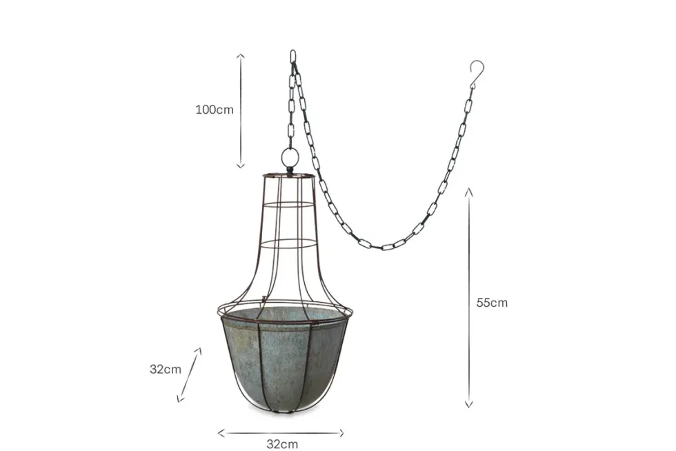 Abari Caged Hanging Planter