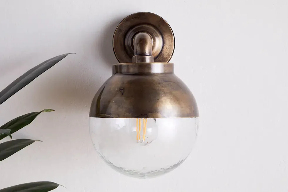 Abeo Outdoor Wall Lamp - Antique Brass