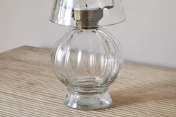 Adesola Glass Tealight Holder Lamp - Clear