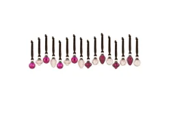 Adisa Bauble Jar - Ruby & Copper (Set of 16)
