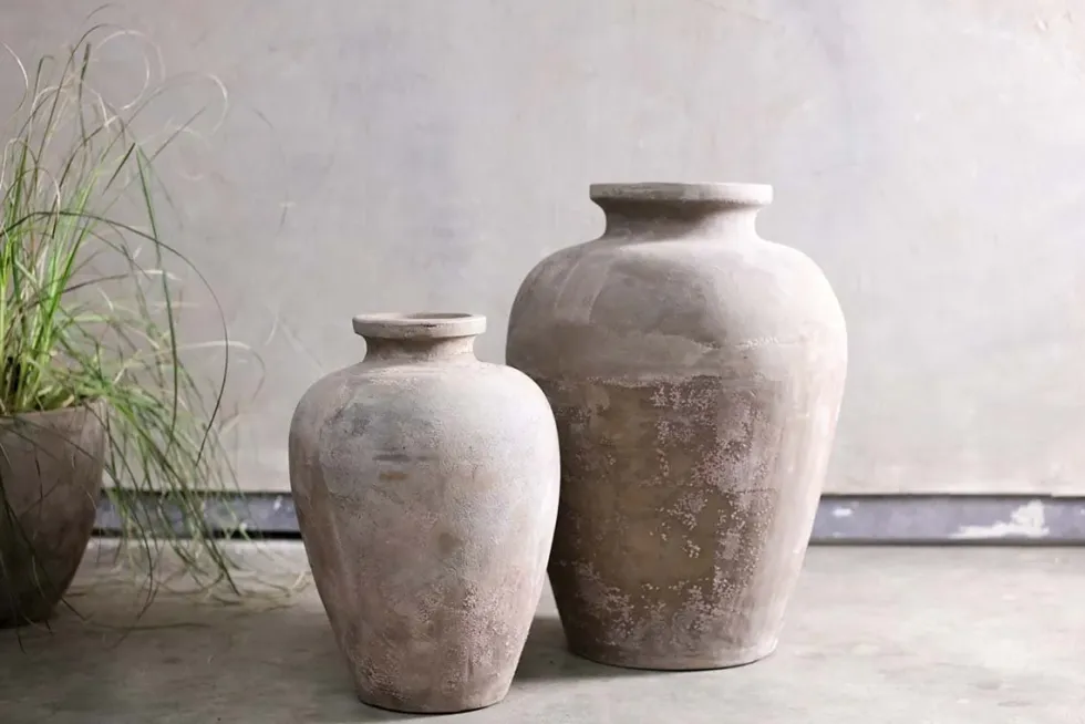 Affiti Clay Tapered Pot - Large