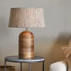 Agua Grooved Table Lamp Base - Natural