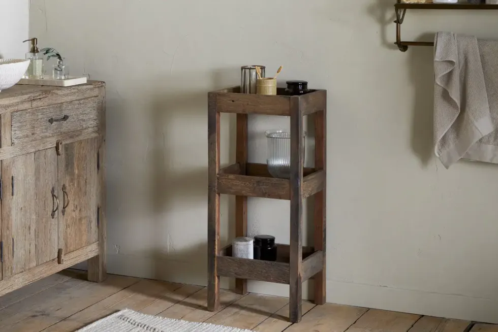 Akara Reclaimed Wood Storage Caddy - Natural