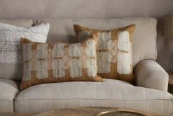 Akki Wool & Cotton Cushion Cover - Ochre