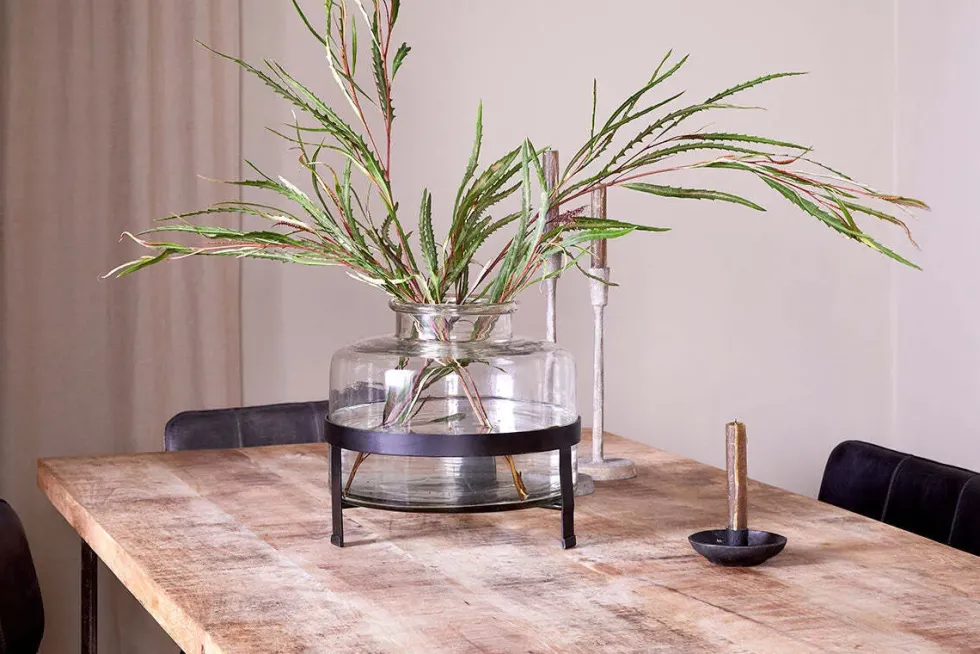 Akoro Recycled Glass Vase - Clear