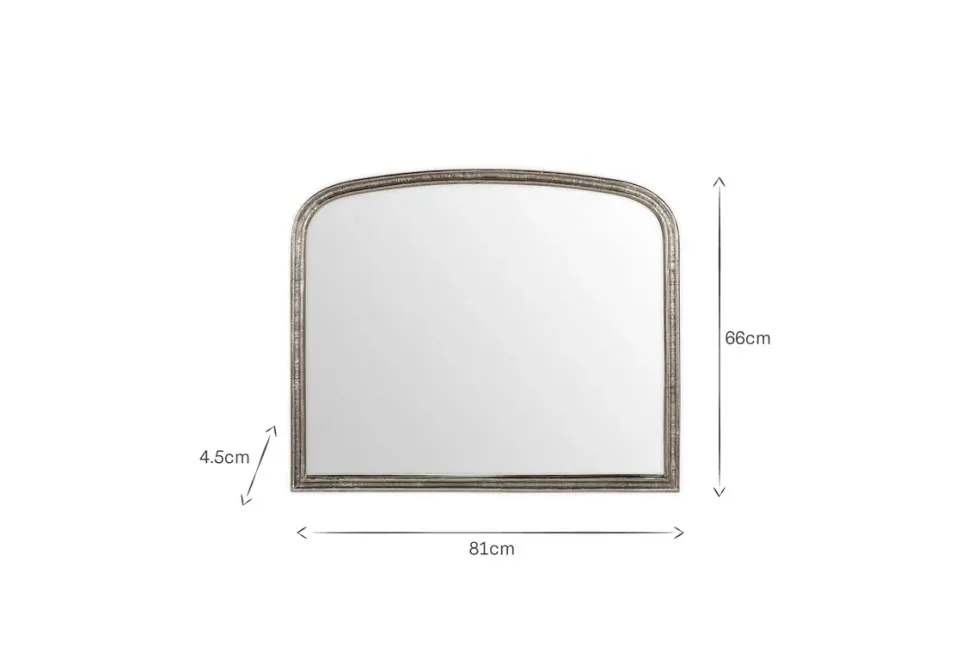 Almora Wall Mirror - Antique Nickle