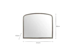 Almora Wall Mirror - Antique Nickle