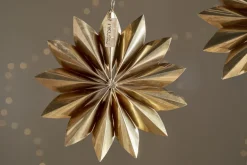 Amata Brass Star Baubles - Antique Brass - (Set of 2)