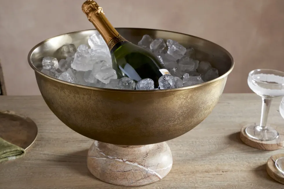 Amaya Champagne Bucket - Aged Antique