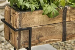 Amazzi Indoor Planter Stand - Natural & Black