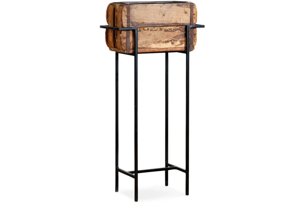 Amazzi Indoor Planter Stand - Natural & Black