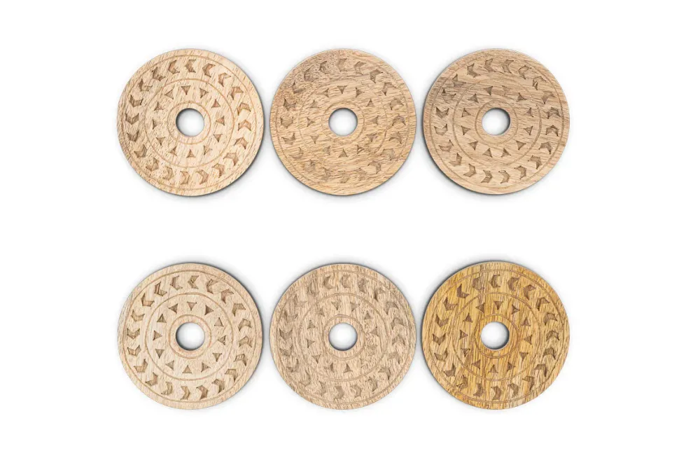 Anali Mango Wood Coasters - Natural