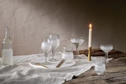 Anara Etched Champagne Glass - Clear (Set of 4)