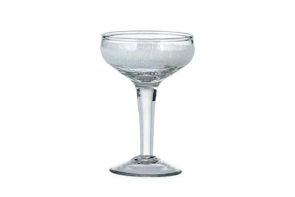 Anara Etched Champagne Glass - Clear (Set of 4)