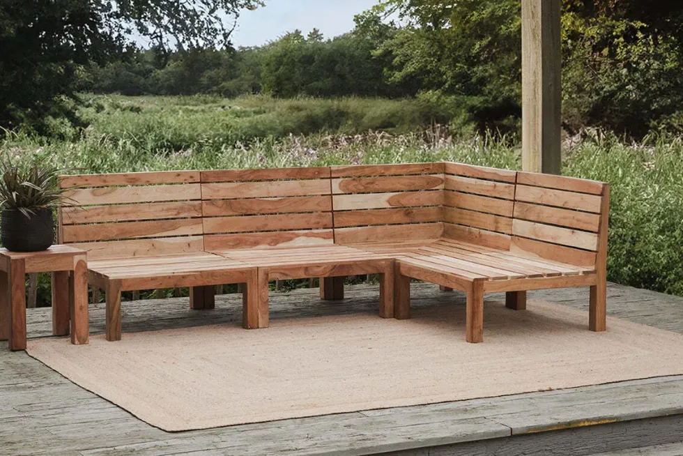 Anbarasi Acacia Modular Sofa - Natural - Set