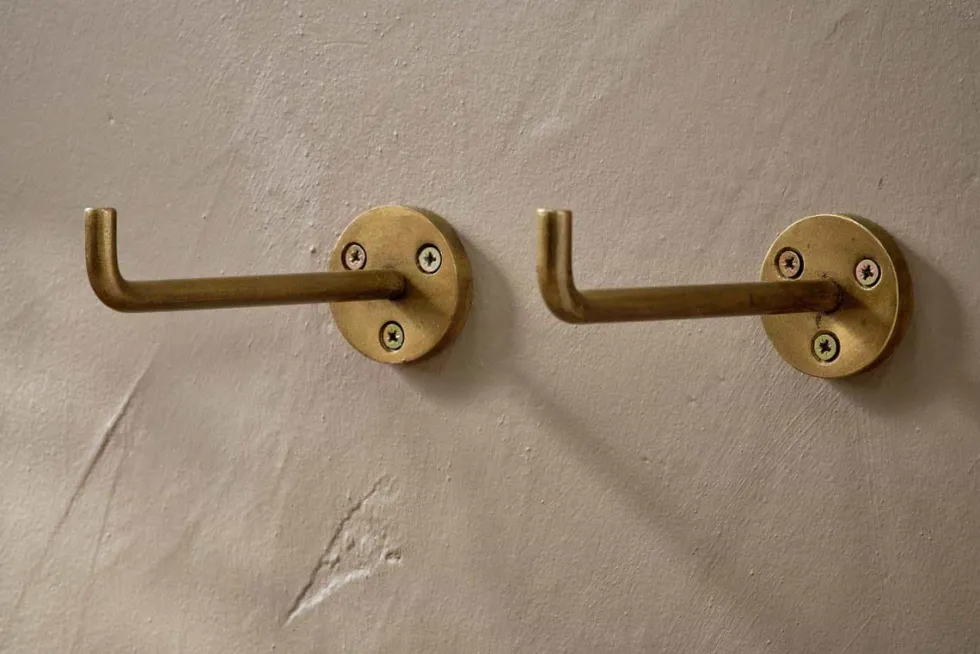 Aniko Iron Hook - Brass (Set of 2)