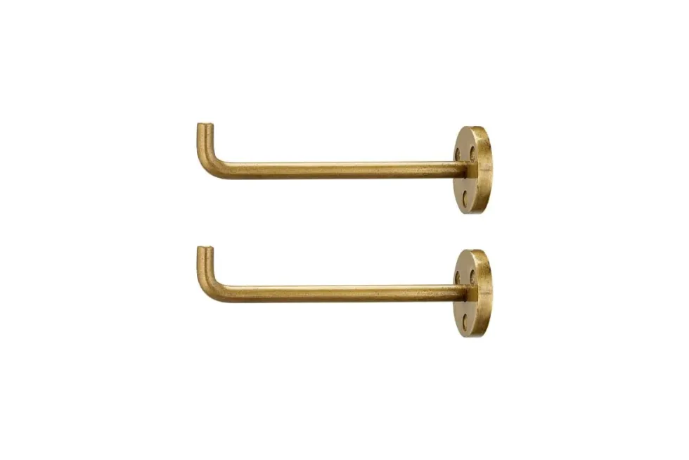 Aniko Iron Hook - Brass (Set of 2)