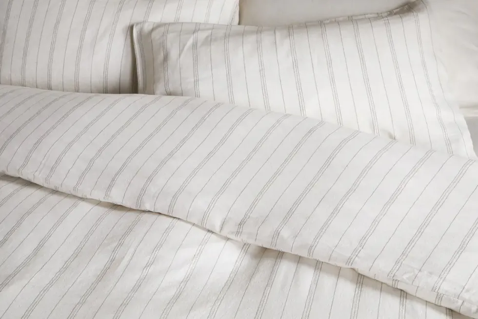 Anta Hemp & Cotton Duvet Cover - Sage Green