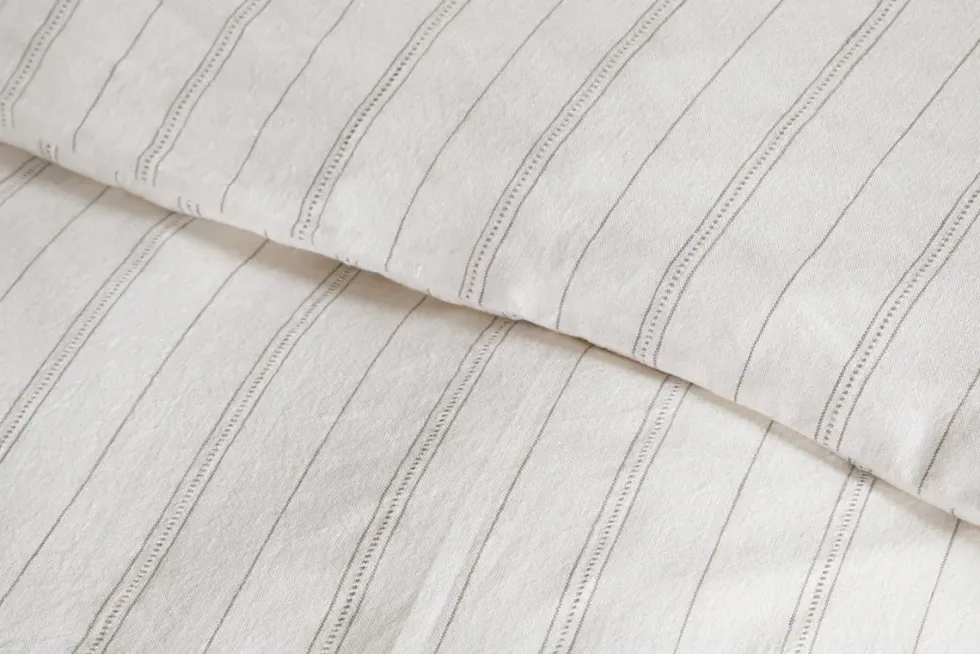 Anta Hemp & Cotton Duvet Cover - Sage Green