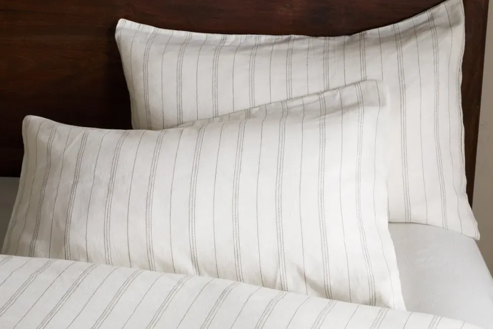 Anta Hemp & Cotton Housewife Pillowcases - Sage Green