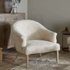 Aranya Cotton & Jute Occasional Chair - Natural