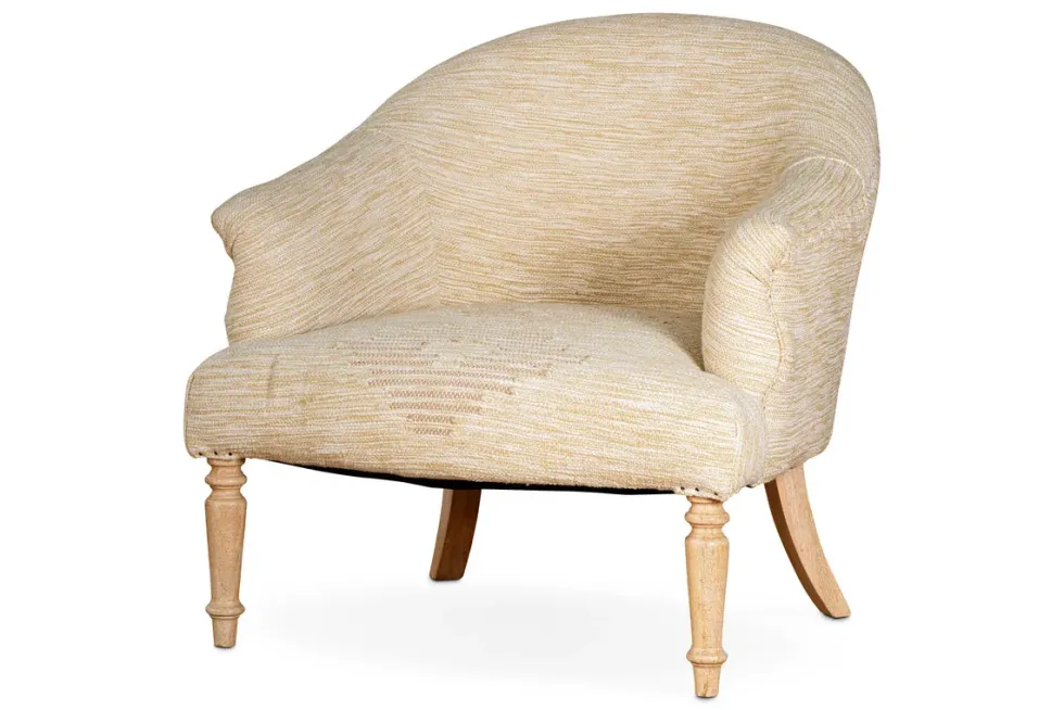 Aranya Cotton & Jute Occasional Chair - Natural