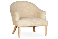 Aranya Cotton & Jute Occasional Chair - Natural