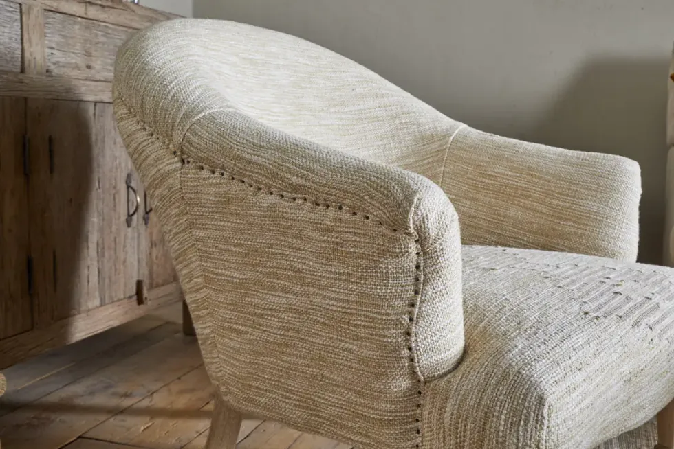 Aranya Cotton & Jute Occasional Chair - Natural