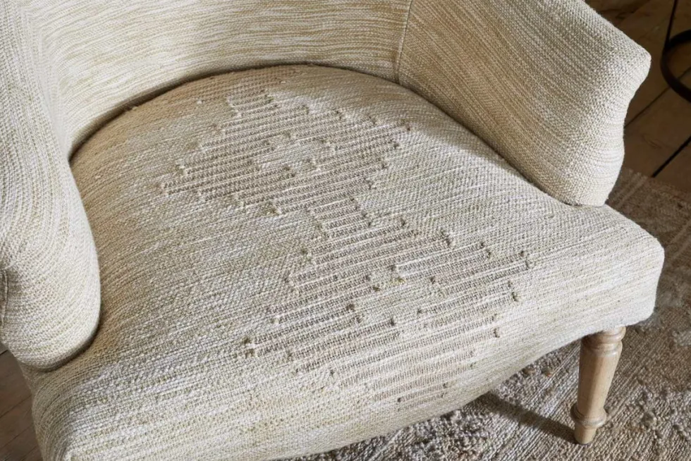 Aranya Cotton & Jute Occasional Chair - Natural