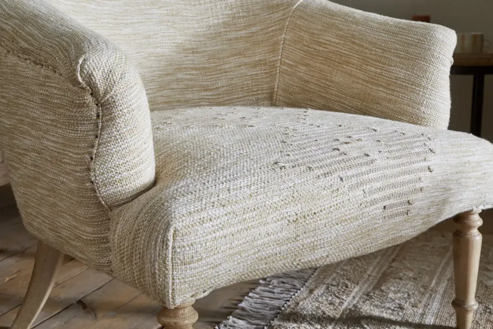 Aranya Cotton & Jute Occasional Chair - Natural