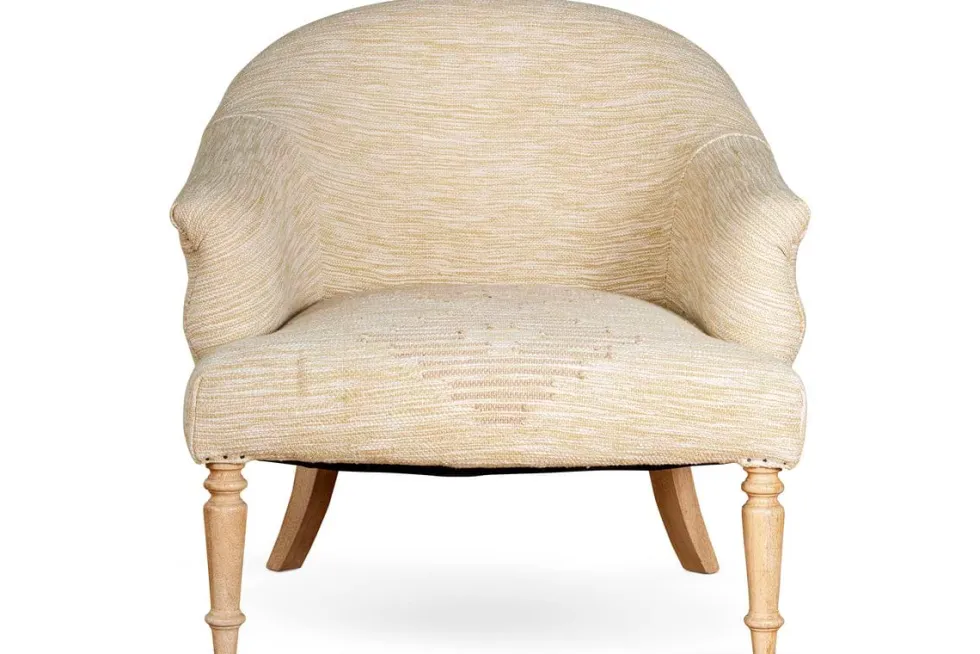Aranya Cotton & Jute Occasional Chair - Natural