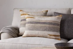 Aravali Wool Cushion Cover - Ochre