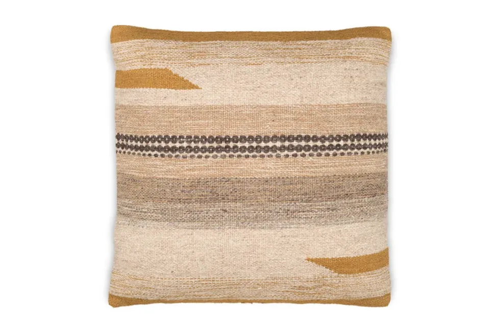 Aravali Wool Cushion Cover - Ochre
