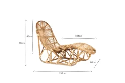 Arlia Rattan Lounger
