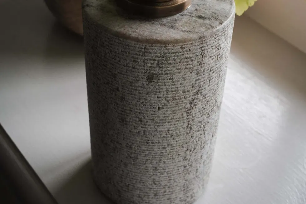 Asana Marble Soap Pump - Grey