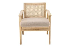 Atri Mango Wood & Cane Occasional Chair