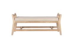 Avanthi Upholstered Sleigh Bench - Natural