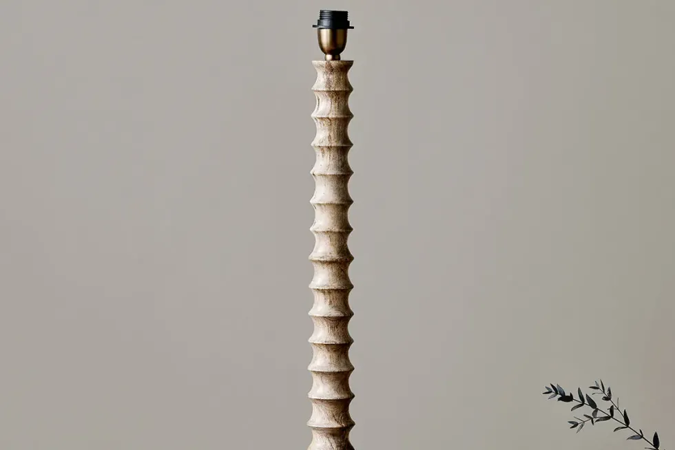 Avisa Mango Wood Floor Lamp