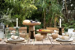Avyn Recycled Glass Candle Holder - Forest Green