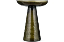 Avyn Recycled Glass Candle Holder - Forest Green