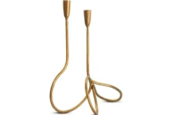 Ayee Twisted Candle Holder - Brass