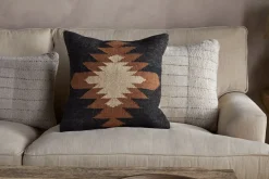 Ayyi Cushion Cover - Black & Brown