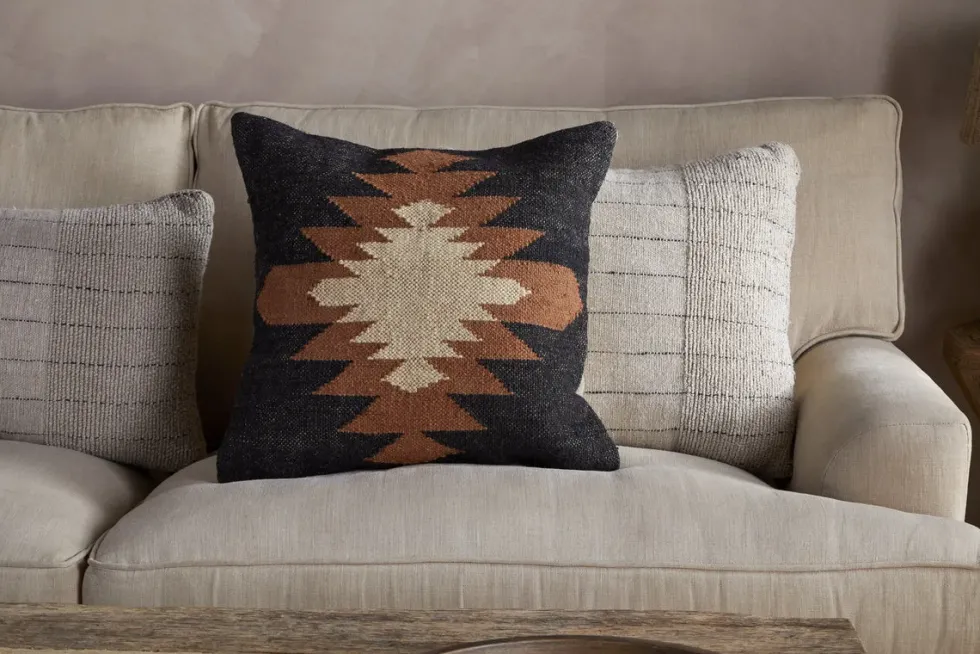 Ayyi Cushion Cover - Black & Brown