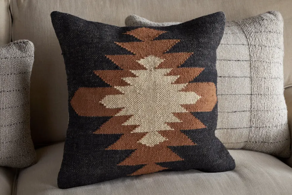Ayyi Cushion Cover - Black & Brown