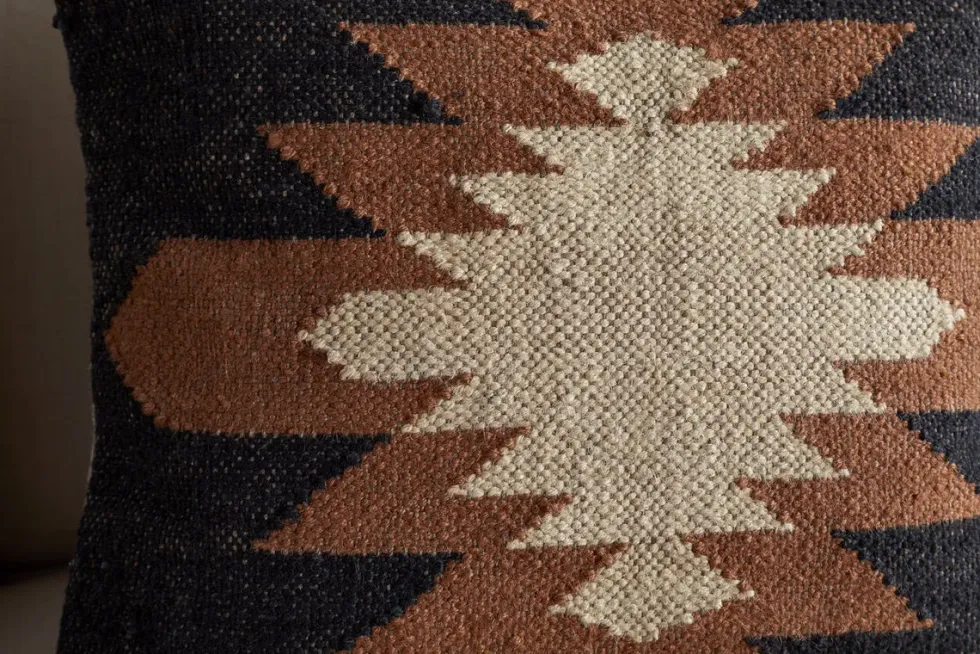 Ayyi Cushion Cover - Black & Brown