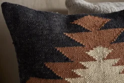 Ayyi Cushion Cover - Black & Brown