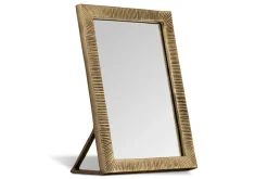 Baja Standing Mirror - Antique Brass